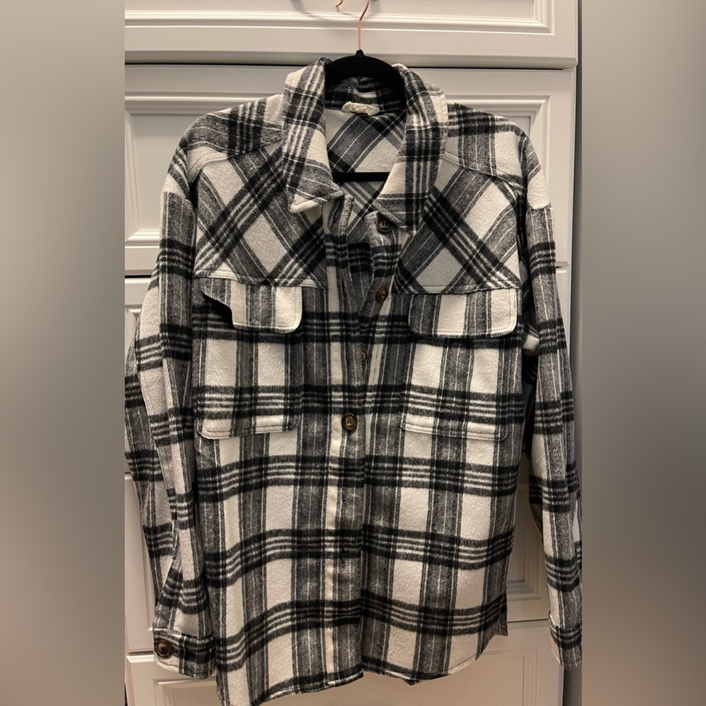 PacSun La Hearts flannel shirt jacket size m/l